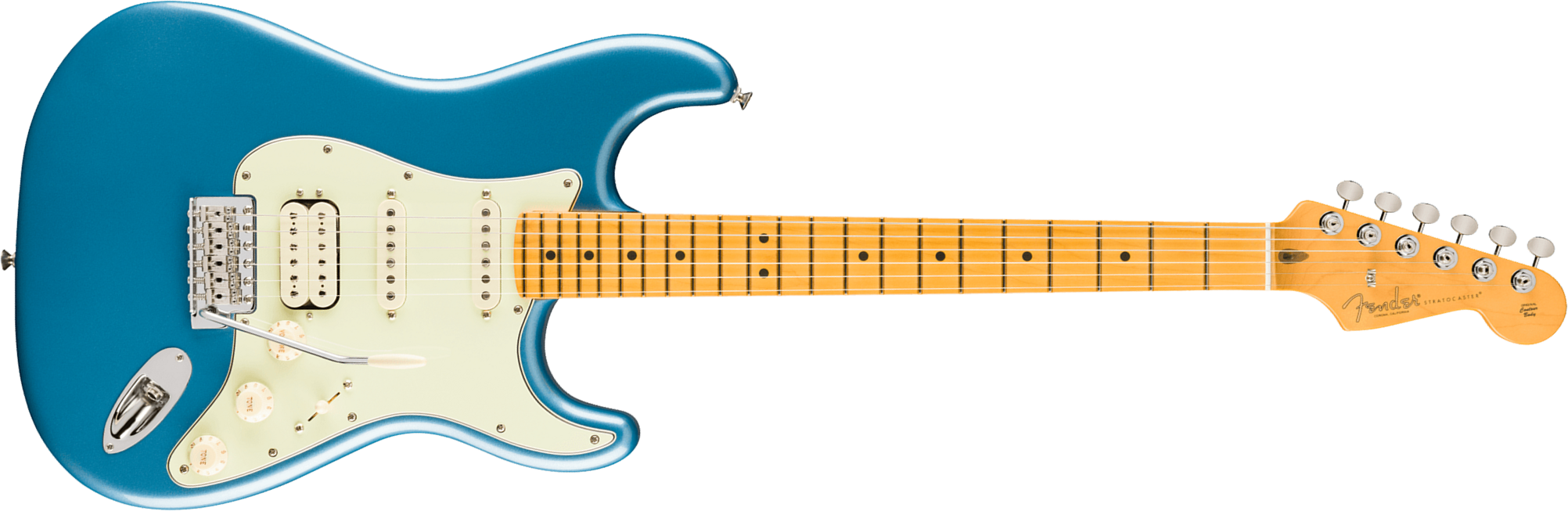 Fender Strat Classic Hss American Pro Usa Trem Mn - Faded Lake Placid Blue - Guitare Électrique Forme Str - Main picture