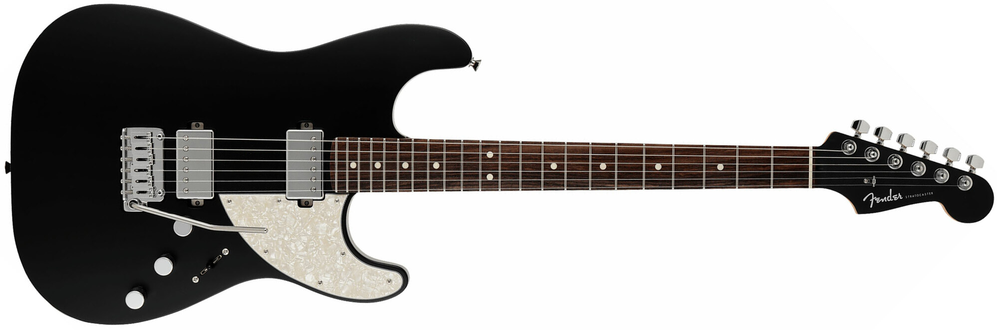 Fender Strat Elemental Mij Jap 2h Trem Rw - Stone Black - Guitare Électrique Forme Str - Main picture