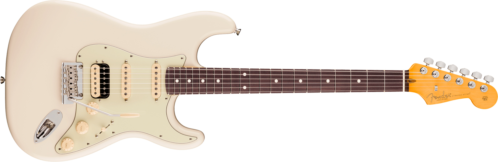 Fender Strat Hss American Pro. Usa Hss Trem Rw - Olympic White - Guitare Électrique Forme Str - Main picture