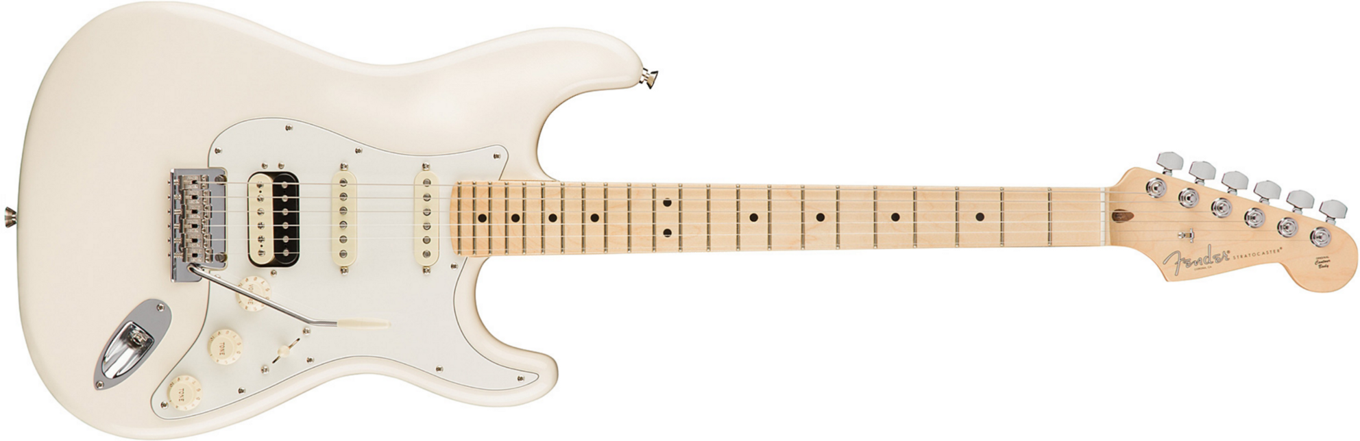 Fender Strat Hss Shawbucker American Professional Usa Mn - Olympic White - Guitare Électrique Forme Str - Main picture
