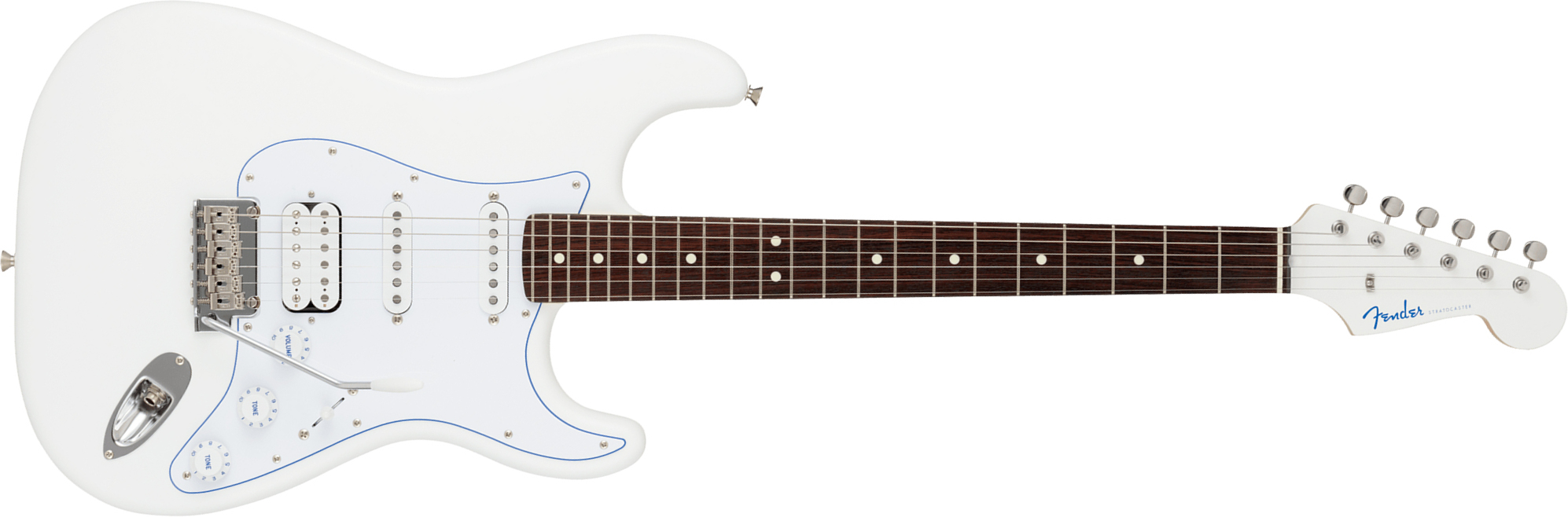 Fender Strat Hybrid Ii Mij Ltd Jap Hss Trem Rw - White - Guitare Électrique Forme Str - Main picture