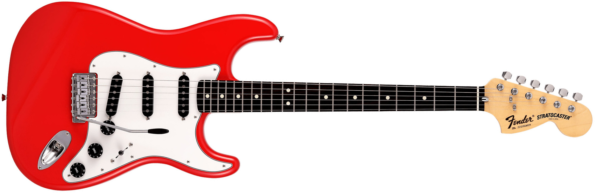 Fender Strat International Color Ltd Jap 3s Trem Rw - Morocco Red - Guitare Électrique Forme Str - Main picture