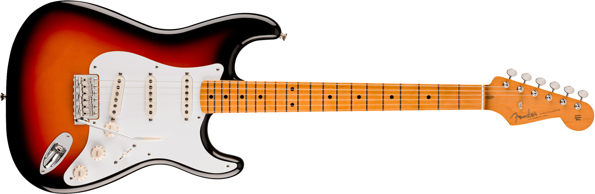 Fender Strat Late 50s Vintera 3 Mex 3s Trem Mn - 3-color Sunburst - Guitare Électrique Forme Str - Main picture