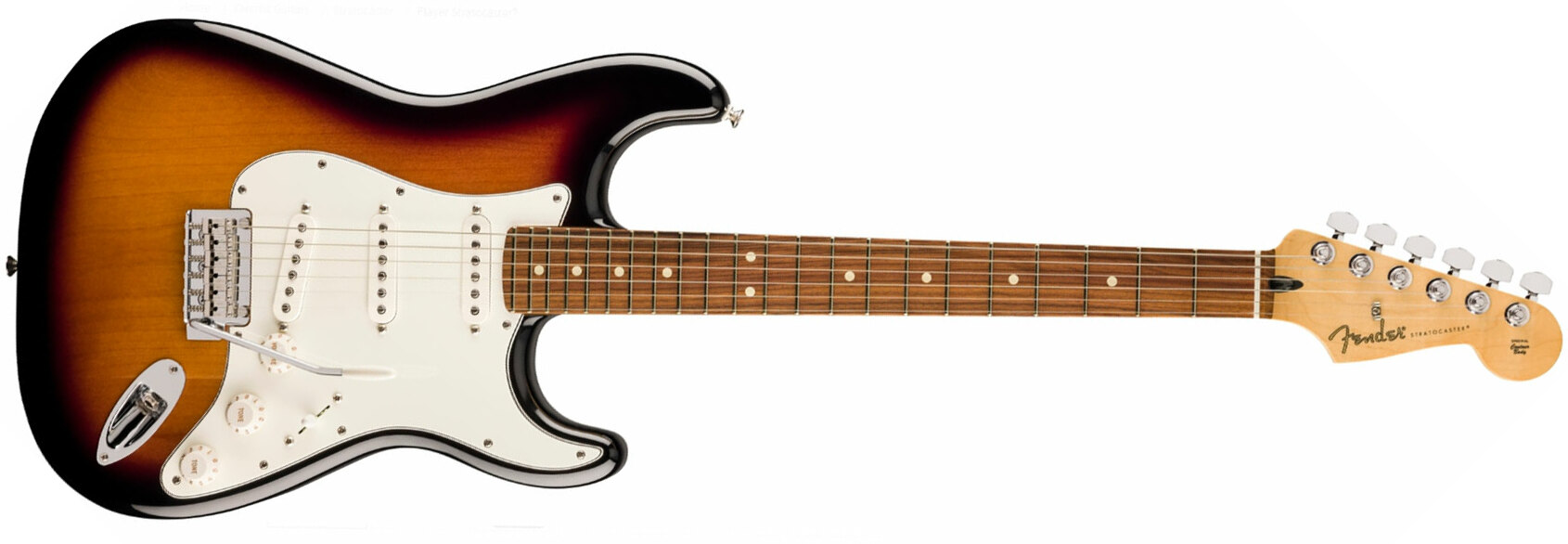 Fender Strat Player 70th Anniversary 3s Trem Pf - 2-color Sunburst - Guitare Électrique Forme Str - Main picture
