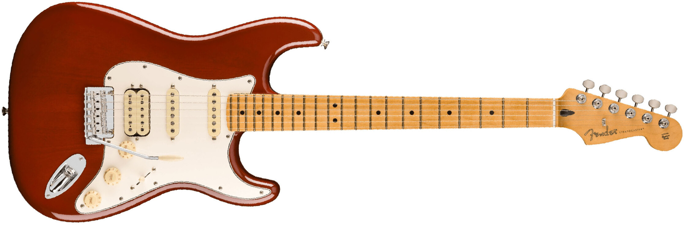 Fender Strat Player Ii Hss Mex Acajou Trem Mn - Transparent Mocha Burst - Guitare Électrique Forme Str - Main picture