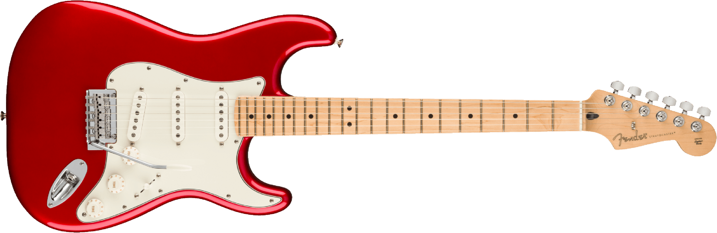 Fender Strat Player Mex 2023 3s Trem Mn - Candy Apple Red - Guitare Électrique Forme Str - Main picture