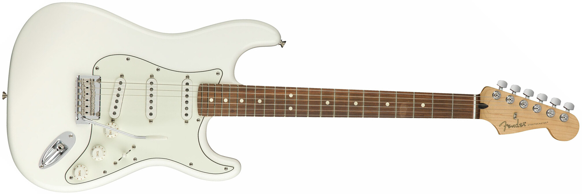 Fender Strat Player Mex Sss Pf - Polar White - Guitare Électrique Forme Str - Main picture