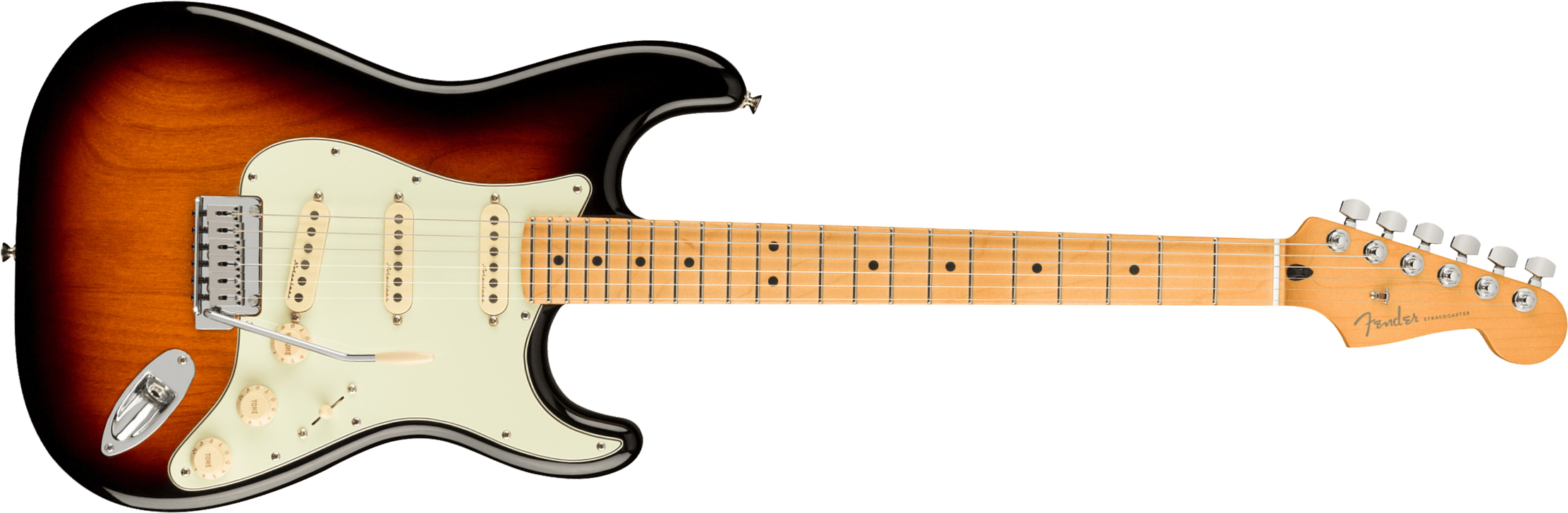 Fender Strat Player Plus Mex 3s Trem Mn - 3-color Sunburst - Guitare Électrique Forme Str - Main picture