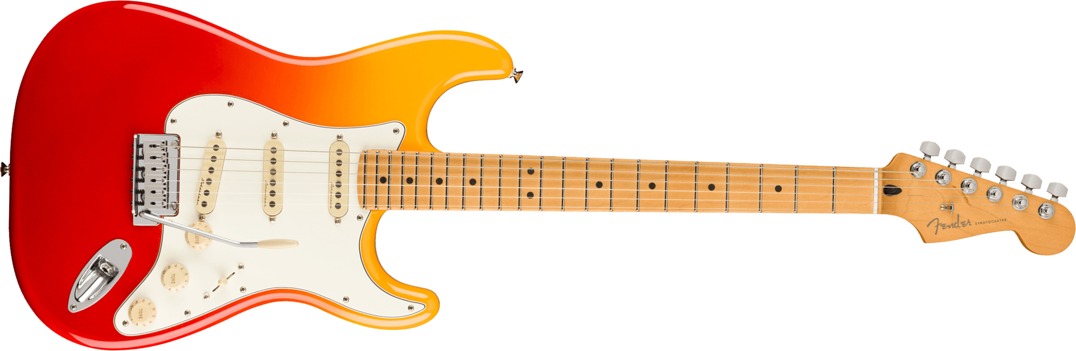 Fender Strat Player Plus Mex 3s Trem Mn - Tequila Sunrise - Guitare Électrique Forme Str - Main picture