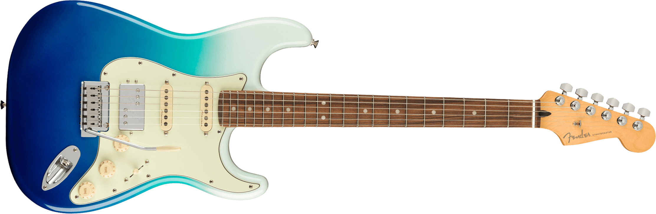 Fender Strat Player Plus Mex Hss Trem Pf - Belair Blue - Guitare Électrique Forme Str - Main picture