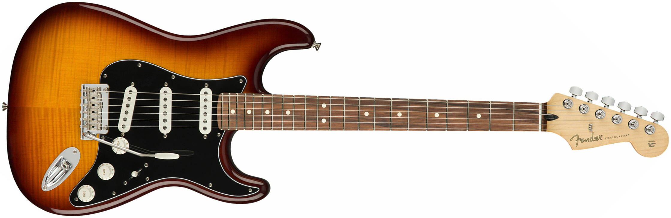 Fender Strat Player Plus Top Mex 3s Trem Pf - Tobacco Burst - Guitare Électrique Forme Str - Main picture