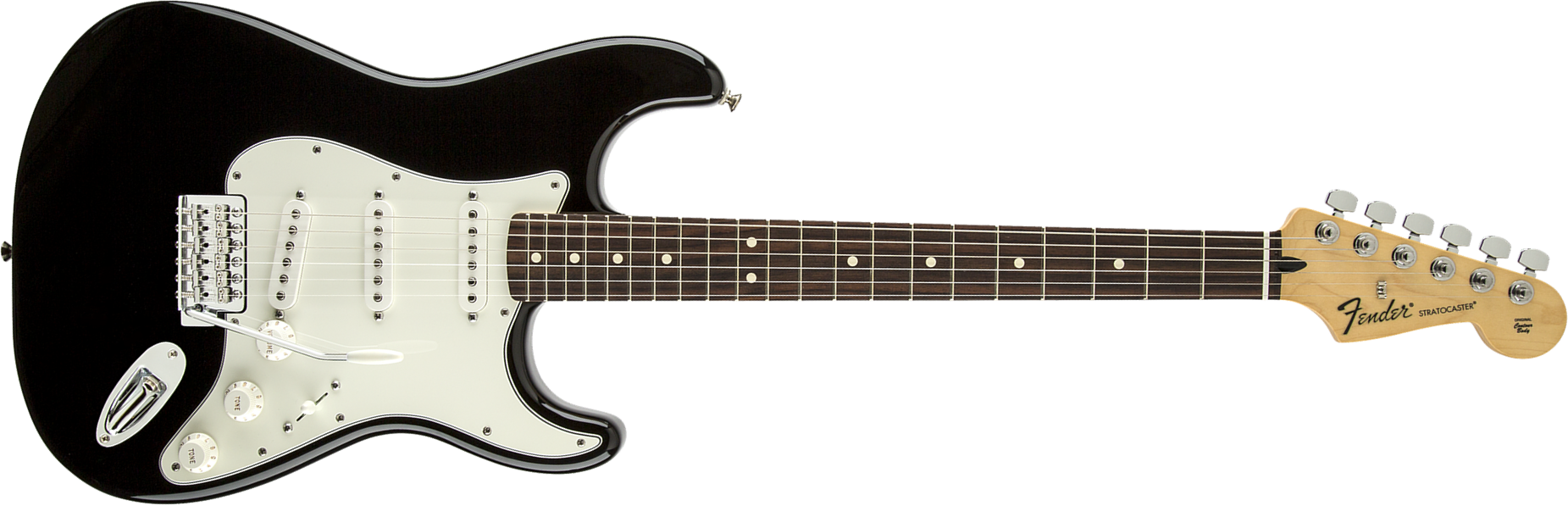 Fender Strat Standard Mex Sss Pf - Black - Guitare Électrique Forme Str - Main picture