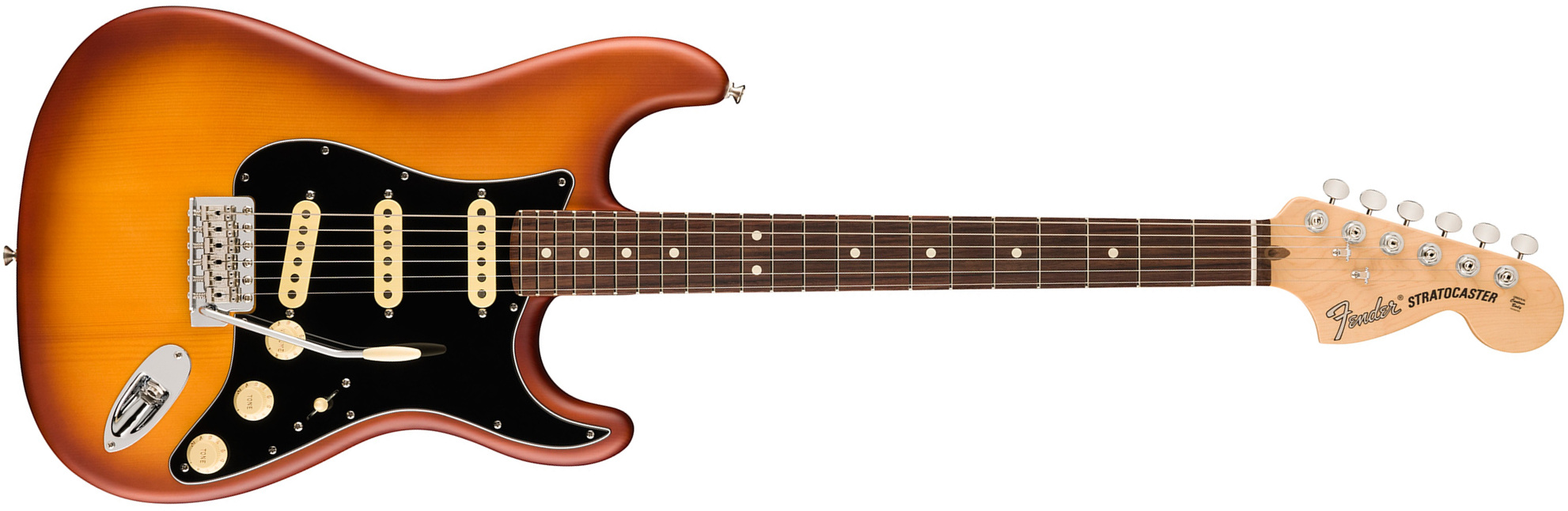 Fender Strat Timber Spruce American Performer Fsr Ltd Usa 3s Rw - Honey Burst - Guitare Électrique Forme Str - Main picture