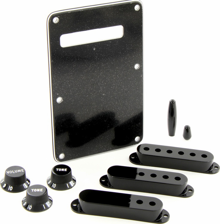 Fender Stratocaster Accessory Kit Black - Kit Accessoires - Main picture