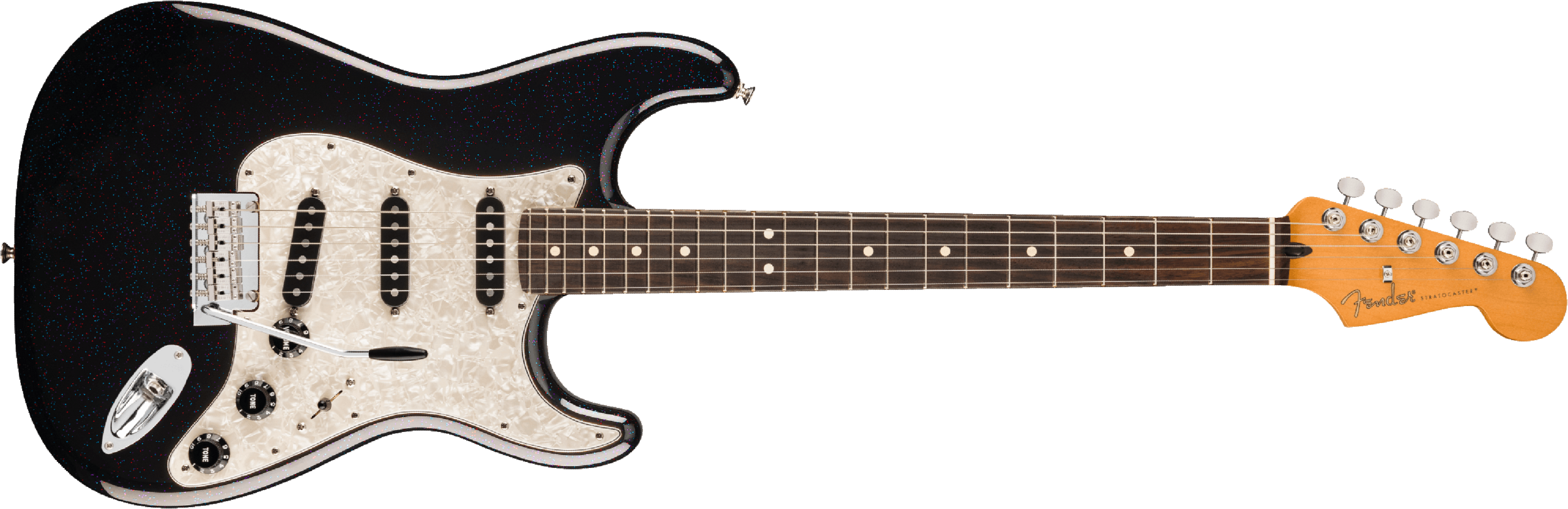 Fender Stratocaster Player 70th Anniversary 3s Trem Rw - Nebula Noir - Guitare Électrique Forme Str - Main picture