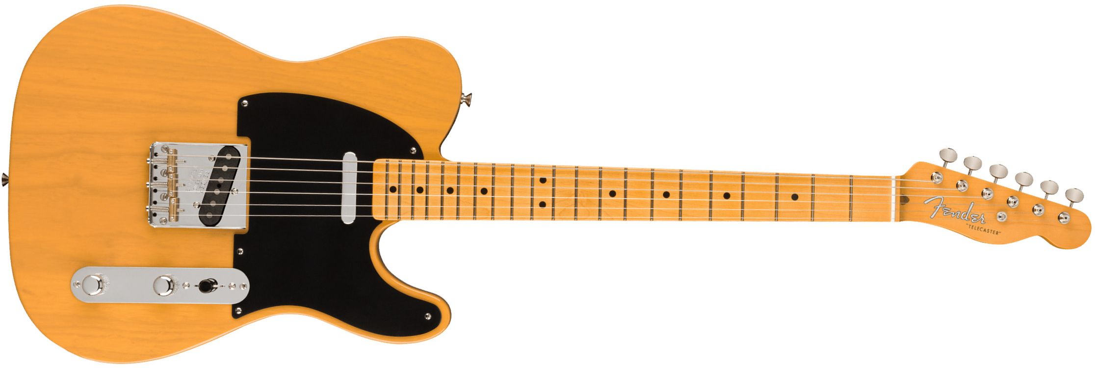 Fender Tele 1951 American Vintage Ii Usa 2s Ht Mn - Butterscotch Blonde - Guitare Électrique Forme Tel - Main picture