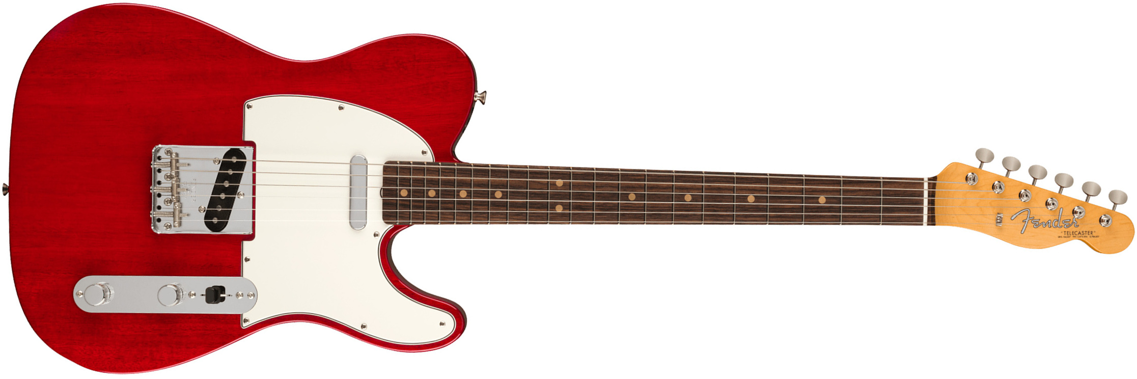 Fender Tele 1963 American Vintage Ii Usa 2s Ht Rw - Crimson Red Transparent - Guitare Électrique Forme Tel - Main picture