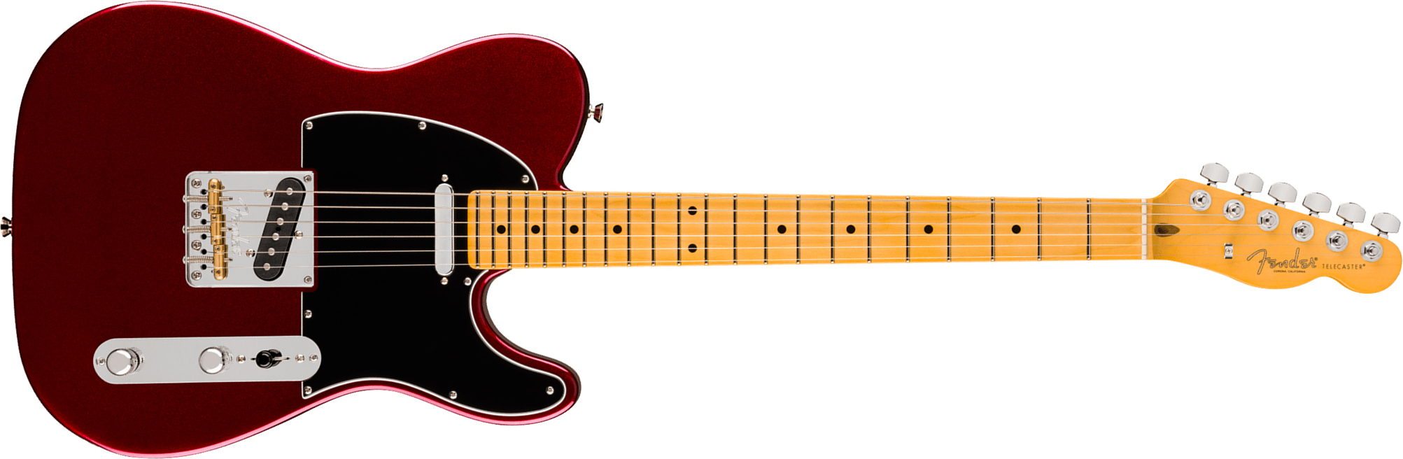 Fender Tele American Pro. Usa  2s Ht Mn - Oxblood - Guitare Électrique Forme Tel - Main picture