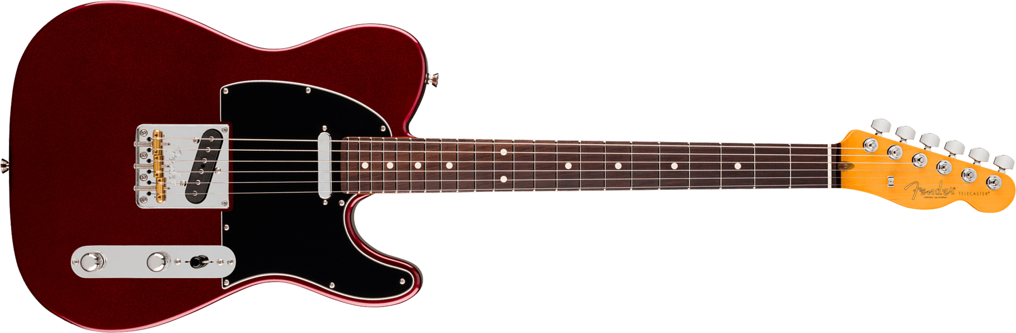 Fender Tele American Pro. Usa  2s Ht Rw - Oxblood - Guitare Électrique Forme Tel - Main picture