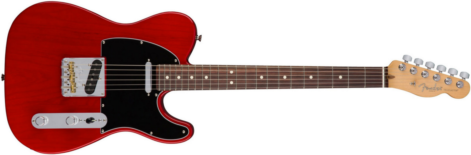 Fender Tele American Professional 2s Usa Rw - Crimson Red Transparent - Guitare Électrique Forme Str - Main picture