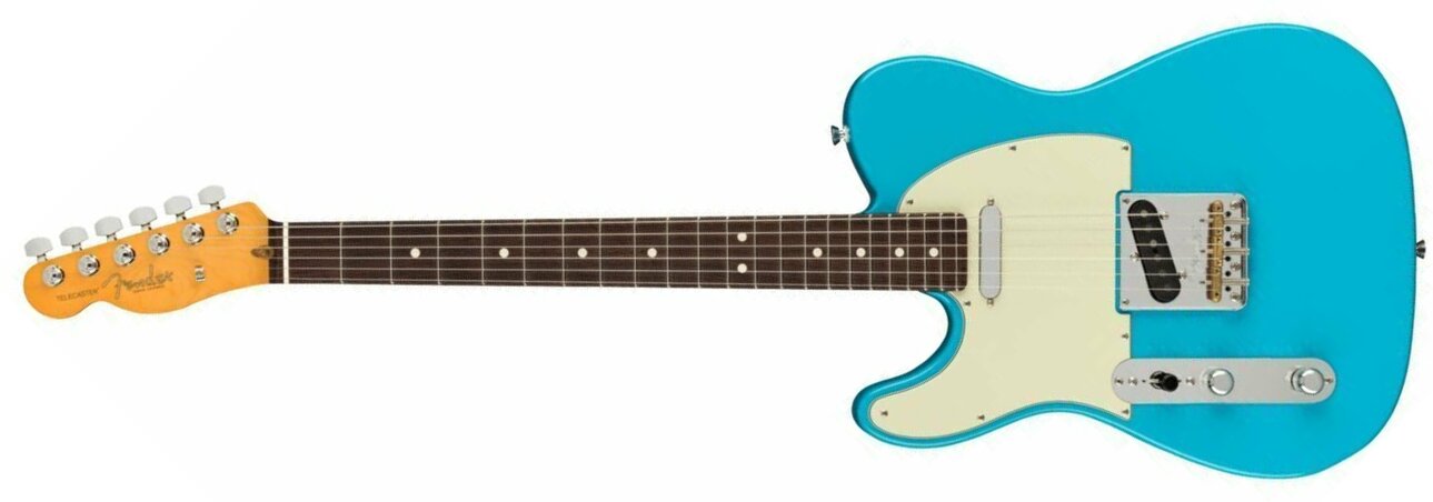 Fender Tele American Professional Ii Lh Gaucher Usa Rw - Miami Blue - Guitare Électrique Gaucher - Main picture