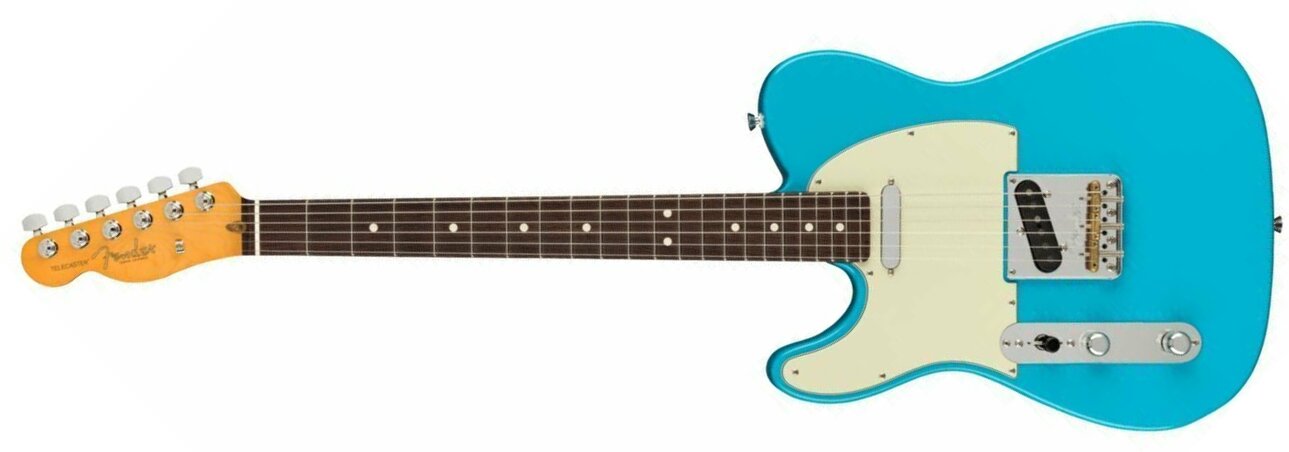 Fender Tele American Professional Ii Lh Gaucher Usa Rw - Miami Blue - Guitare Électrique Gaucher - Main picture