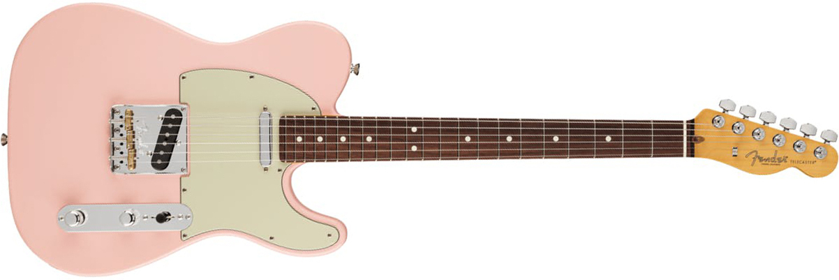 Fender Tele American Professional Ii Ltd Usa Rw - Shell Pink - Guitare Électrique Forme Tel - Main picture