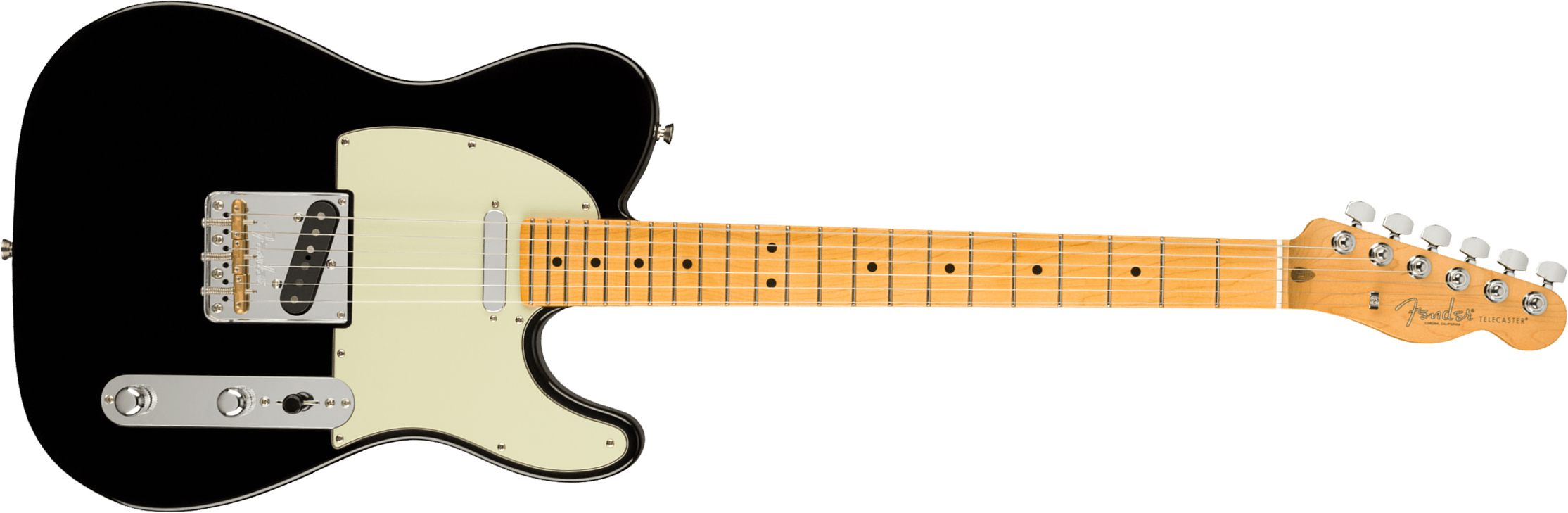 Fender Tele American Professional Ii Usa Mn - Black - Guitare Électrique Forme Tel - Main picture