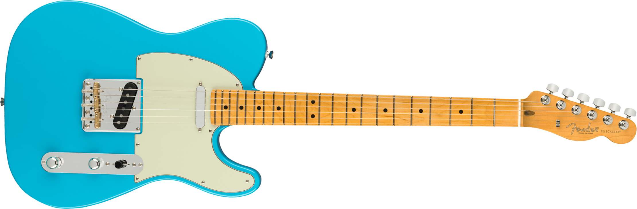Fender Tele American Professional Ii Usa Mn - Miami Blue - Guitare Électrique Forme Tel - Main picture