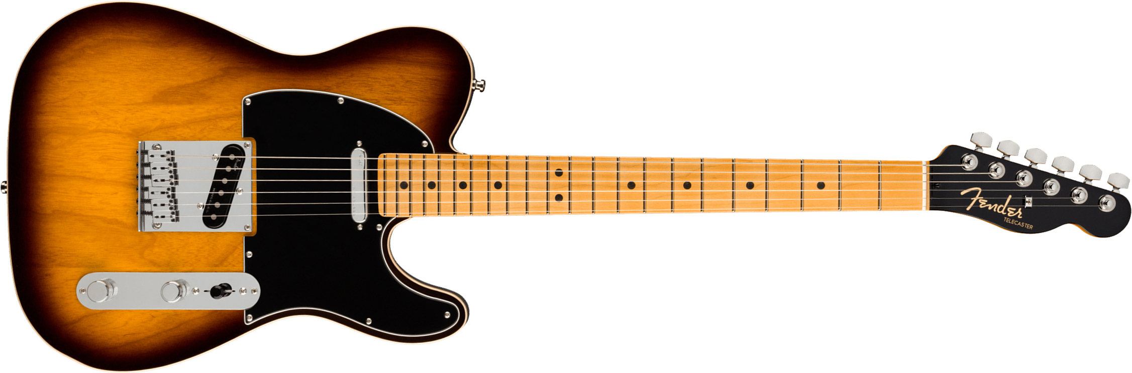 Fender Tele American Ultra Luxe Usa Mn +etui - 2-color Sunburst - Guitare Électrique Forme Tel - Main picture