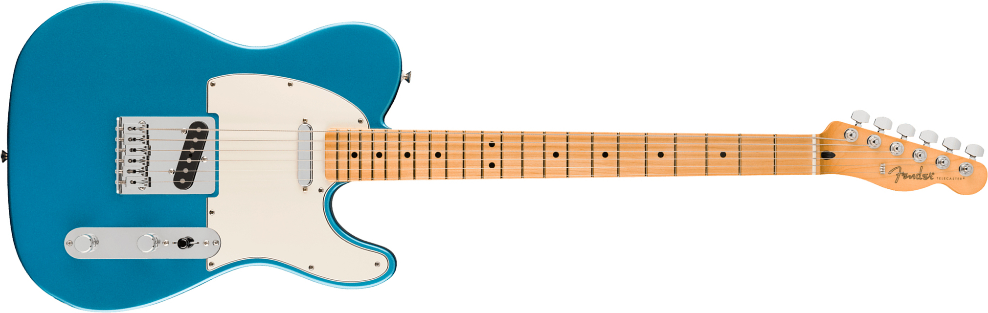Fender Tele Baritone Player Ii 75th Ann. Mex 2s Ht Mn - Lake Placid Blue - Guitare Électrique Forme Tel - Main picture