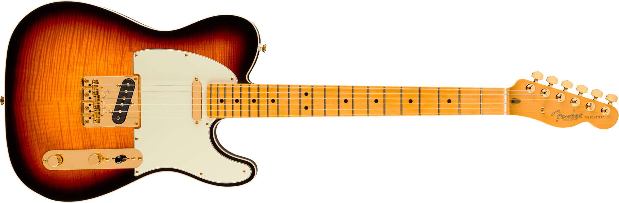 Fender Tele Custom American Pro Ii 75th Ann. Usa 2s Ht Mn - 2-color Sunburst - Guitare Électrique Forme Tel - Main picture