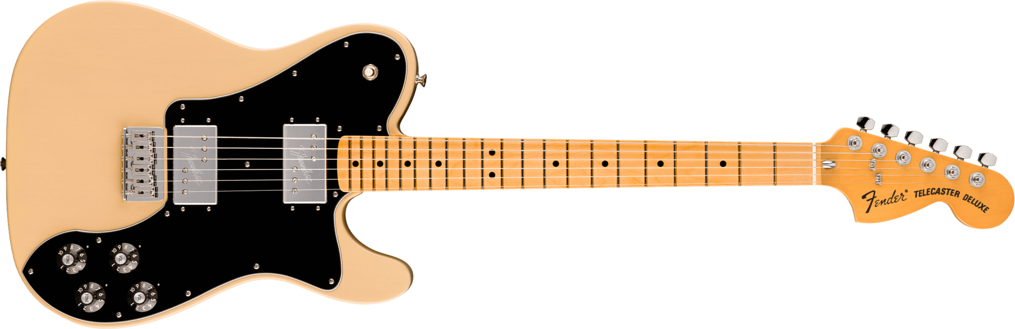Fender Tele Deluxe 1975 American Vintage Ii Usa 2h Ht Mn - Vintage Blonde - Guitare Électrique Forme Tel - Main picture