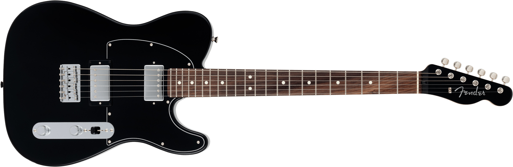 Fender Tele Hybrid Ii Hh Mij Ltd Jap 2h Ht Rw - Black - Guitare Électrique Forme Tel - Main picture