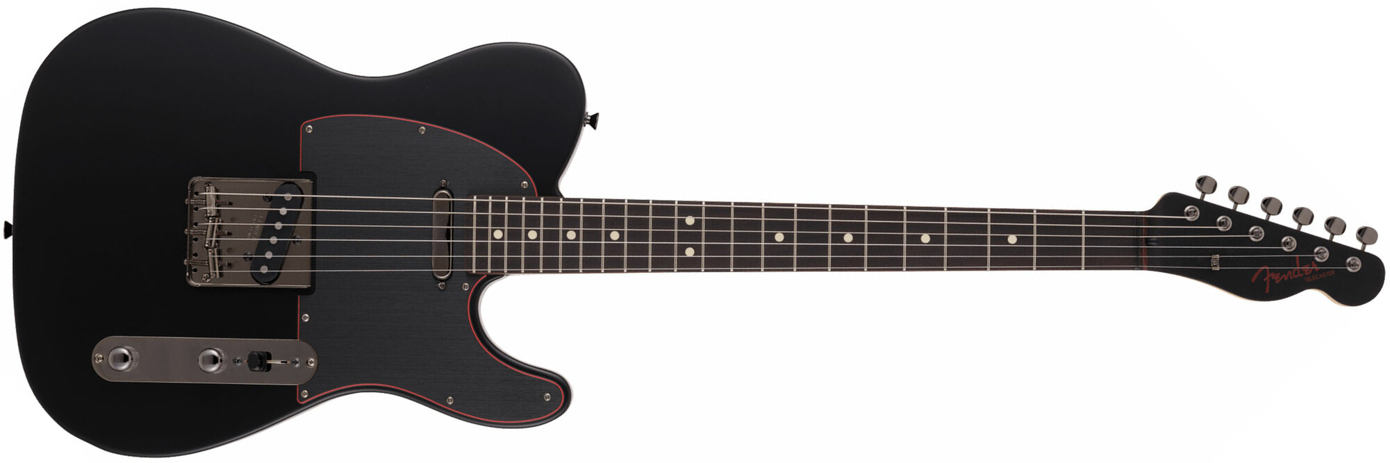 Fender Tele Hybrid Ii Jap 2s Ht Rw - Satin Black - Guitare Électrique Forme Tel - Main picture