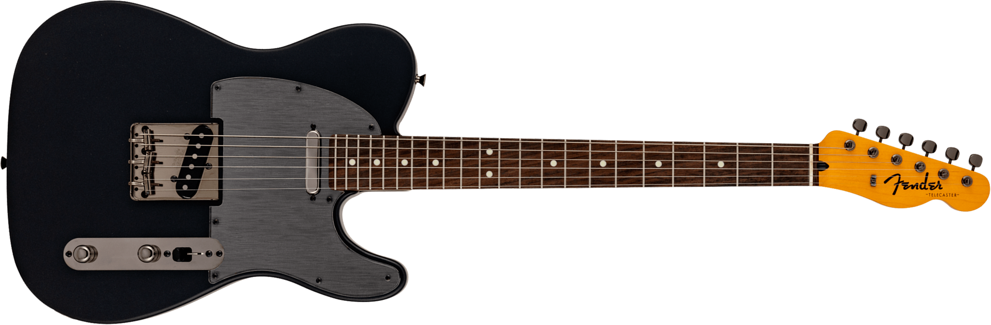 Fender Tele Hybrid Ii Mij Ltd Jap 2s Ht Rw - Matte Phantom Black - Guitare Électrique Forme Tel - Main picture
