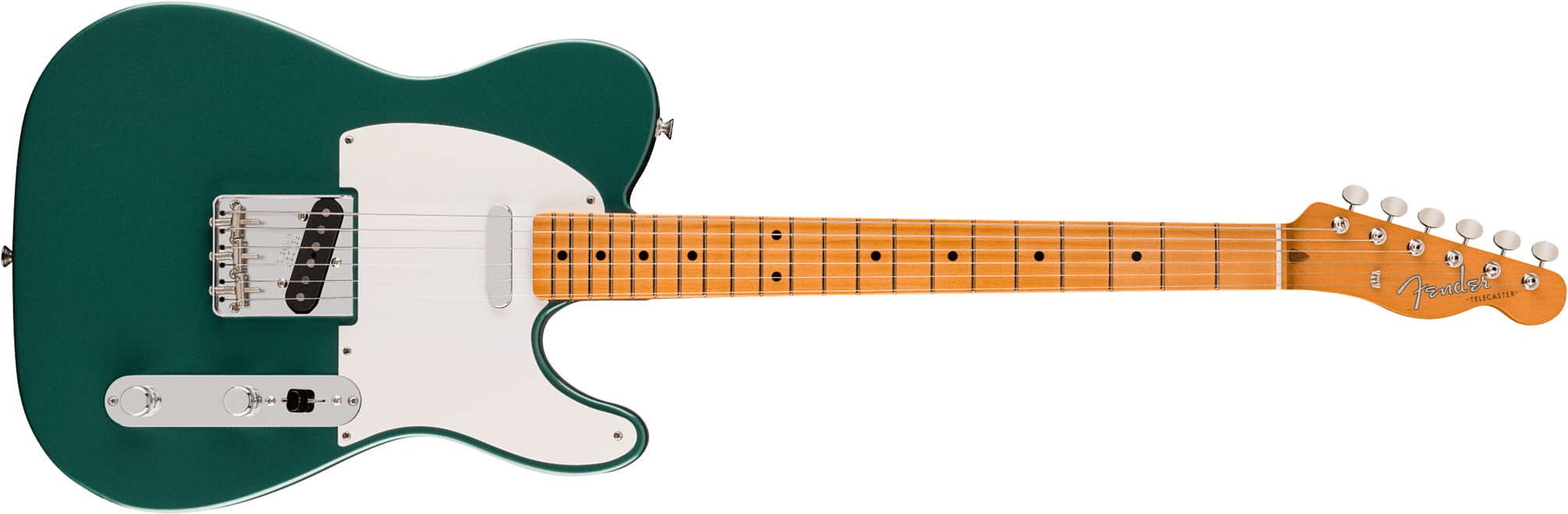 Fender Tele Late 50s Vintera 3 Mex 2s Ht Mn - Sherwood Green Metallic - Guitare Électrique Forme Tel - Main picture