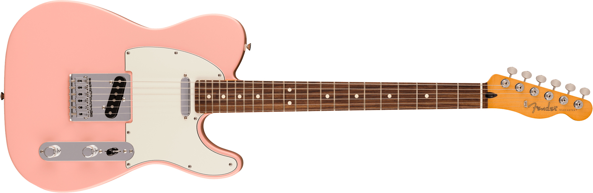 Fender Tele Player Ii Mex Ltd 2s Ht Rw - Shell Pink - Guitare Électrique Forme Tel - Main picture