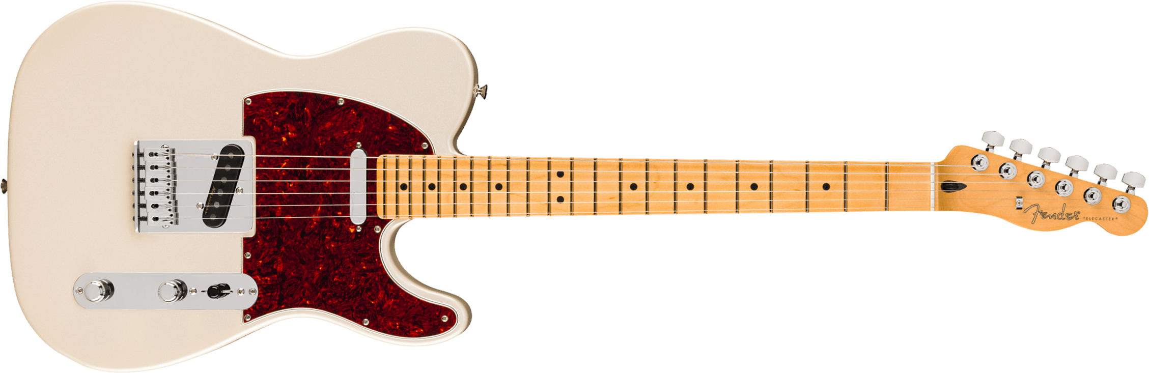Fender Tele Player Ii Modified Mex 2s Ht Mn - Olympic Pearl - Guitare Électrique Forme Tel - Main picture