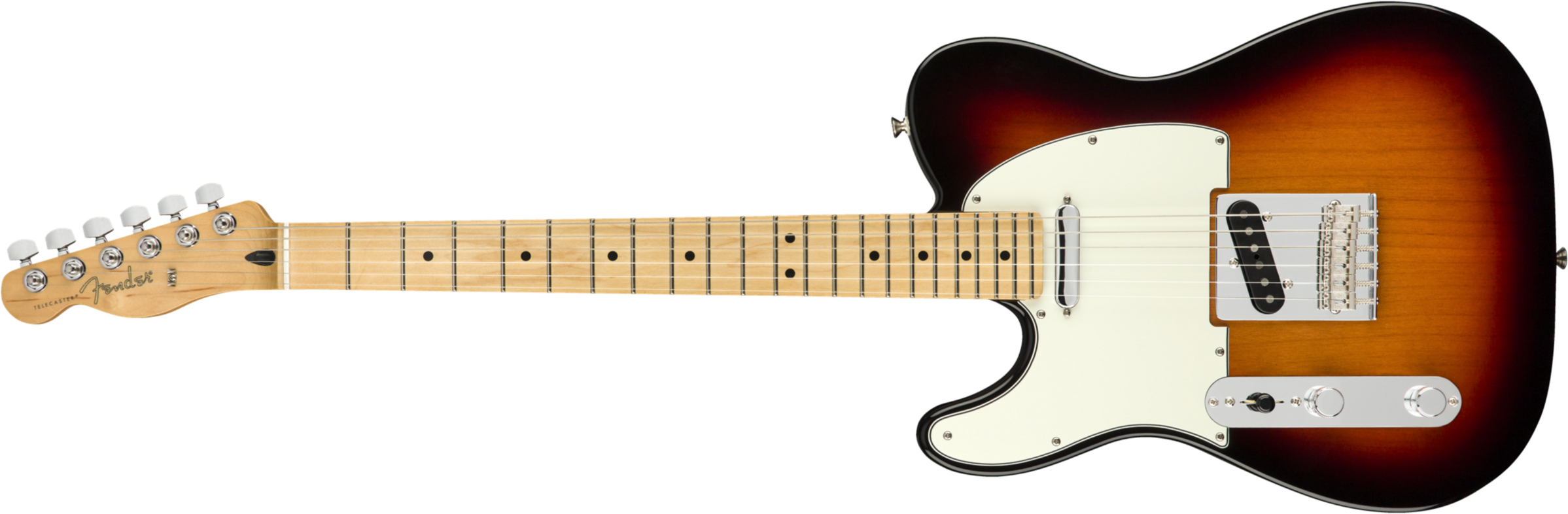Fender Tele Player Lh Gaucher Mex Ss Mn - 3-color Sunburst - Guitare Électrique Gaucher - Main picture