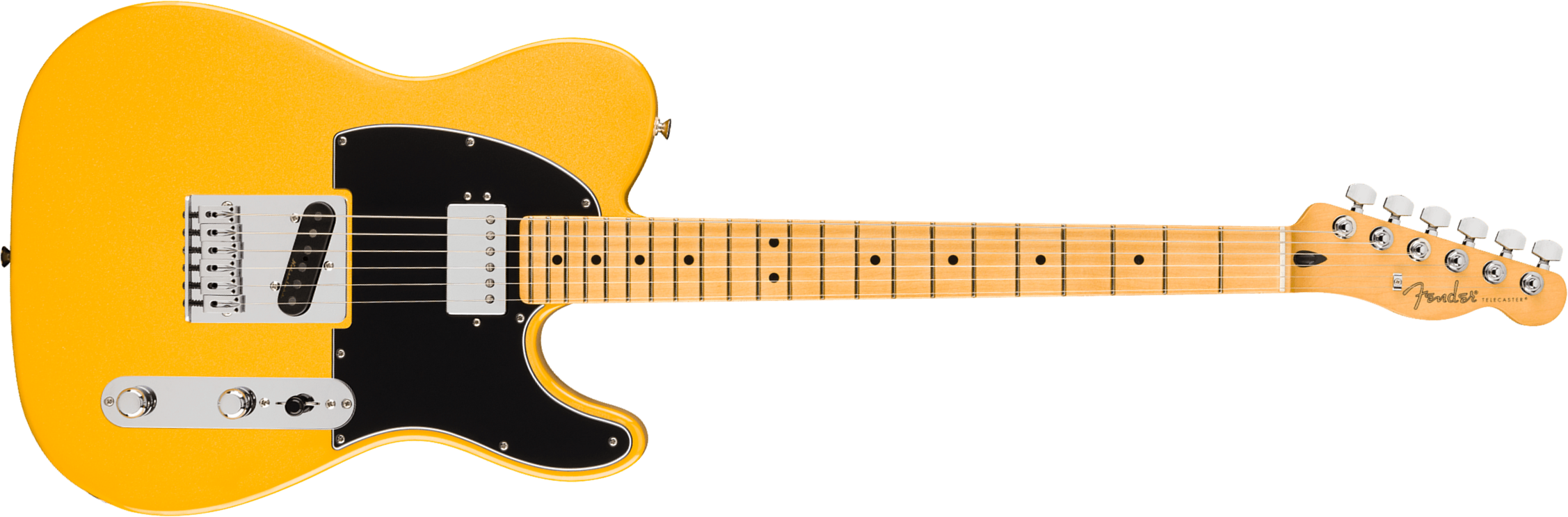 Fender Tele Sh Player Ii Modified Mex 2s Ht Mn - Sunshine Yellow - Guitare Électrique Forme Tel - Main picture