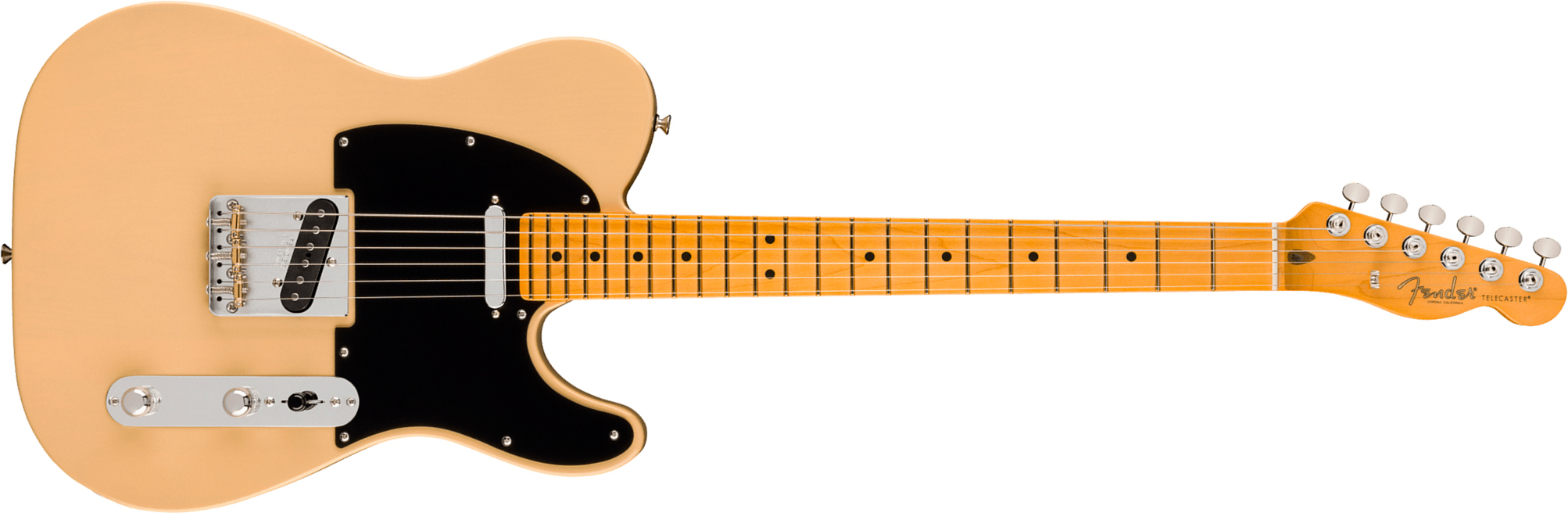 Fender Tele Silent System American Pro. Classic Ltd Usa 2s Ht Mn - Vintage Blonde - Guitare Électrique Forme Tel - Main picture