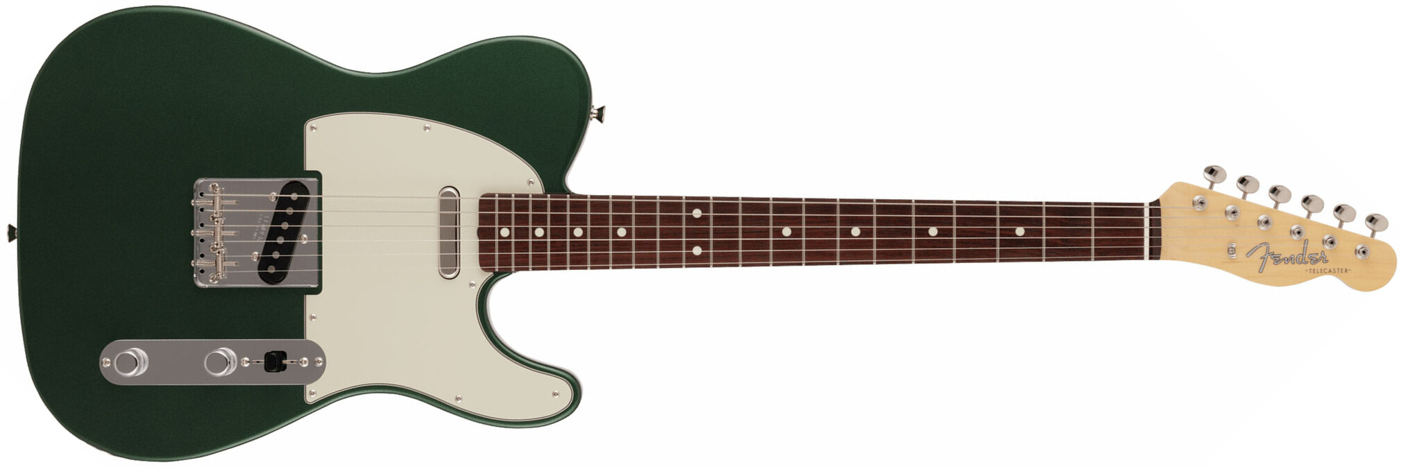 Fender Tele Traditional 60s Mij 2s Ht Rw - Aged Sherwood Green Metallic - Guitare Électrique Forme Tel - Main picture
