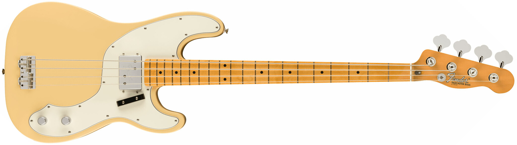 Fender Tele Bass 70s Vintera 2 Mex Mn - Vintage White - Basse Électrique Solid Body - Main picture
