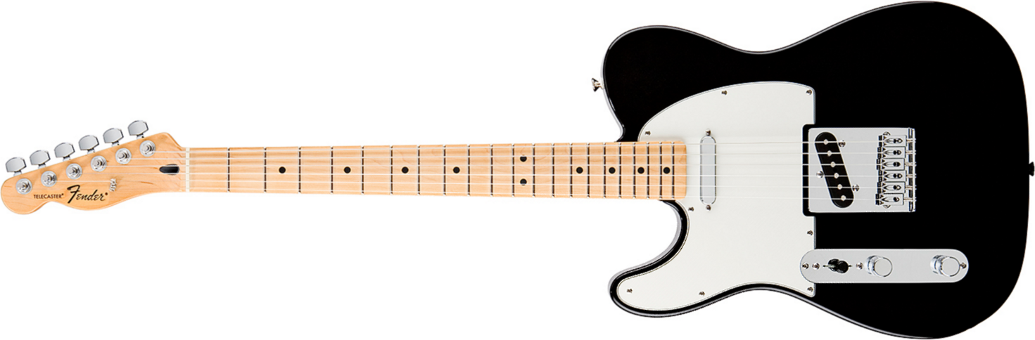 Fender Tele Mexican Standard 2011 Gaucher 2s Mn Black - Guitare Électrique Gaucher - Main picture