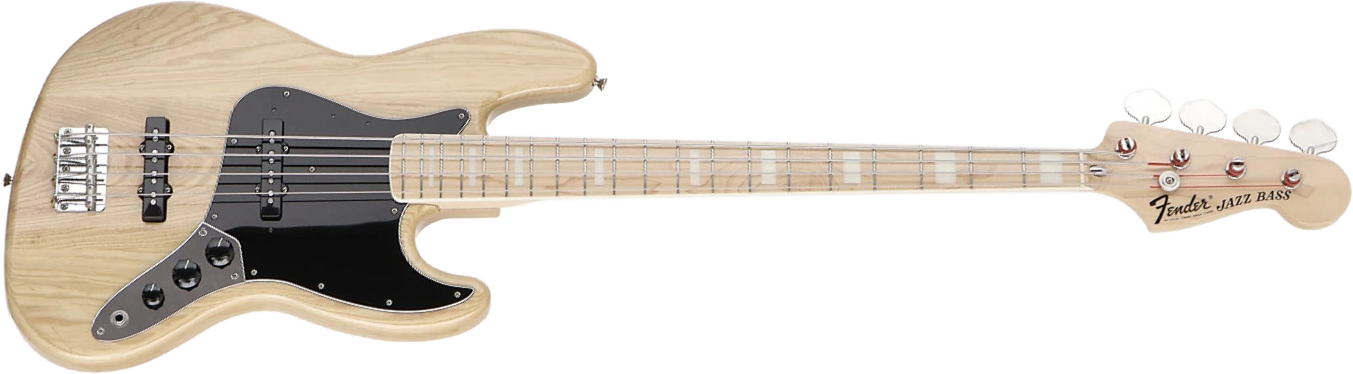 Fender Traditional Ii 70s Jap 2s Trem Mn - Natural - Basse Électrique Solid Body - Main picture