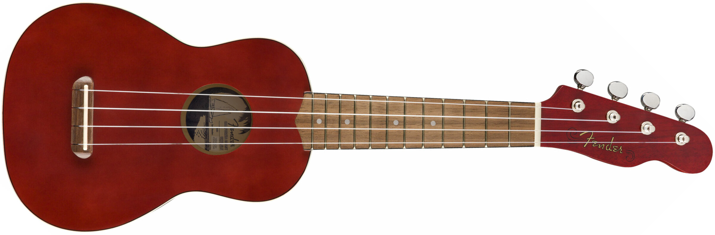 Fender Venice Soprano Uke California Coast Wal - Cherry - UkulÉlÉ - Main picture