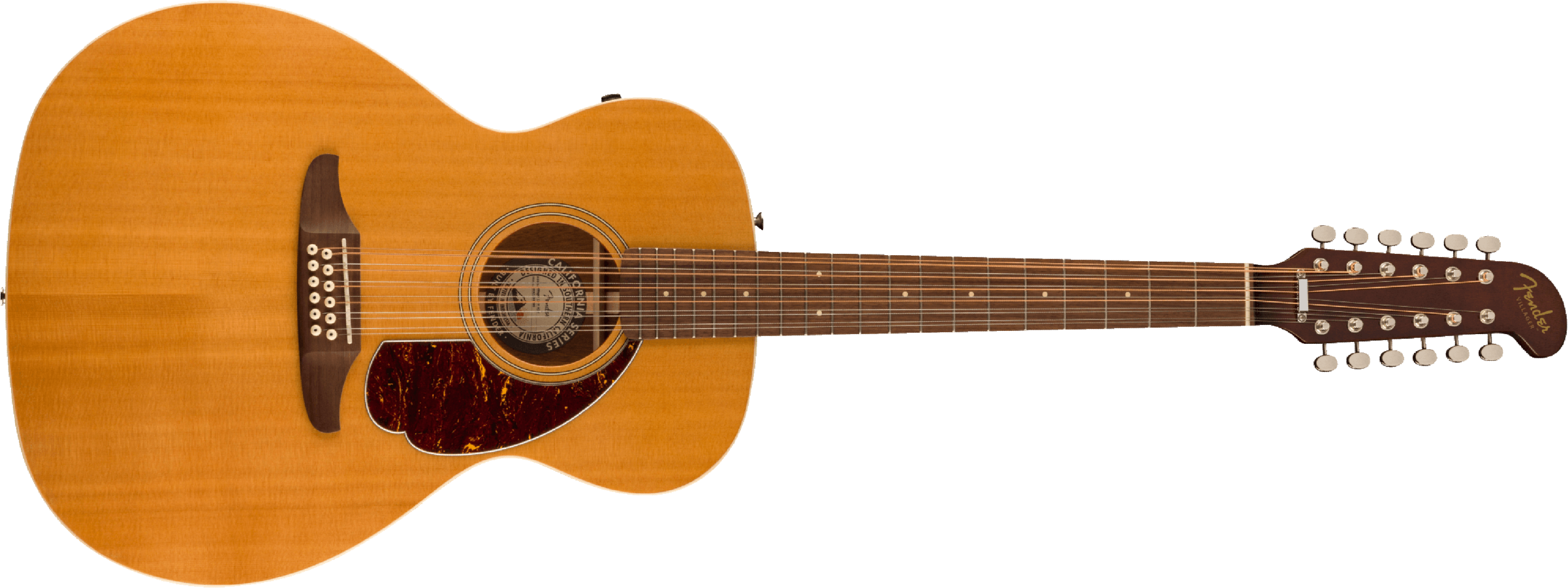 Fender Villager 12 De Epicea Sapelle Wal - Natural - Guitare Electro Acoustique - Main picture