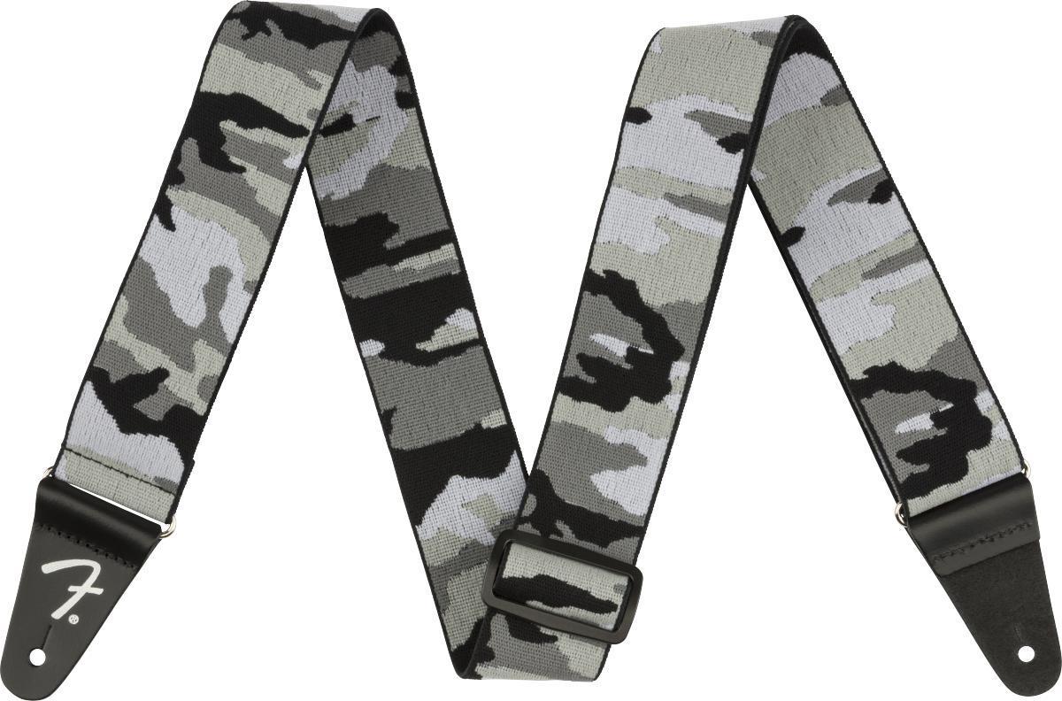 Sangle courroie Fender Weighless 2 Inches Camo Guitar Strap - Gray