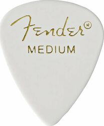 Médiator & onglet Fender 351 Classic Celluloid Medium White